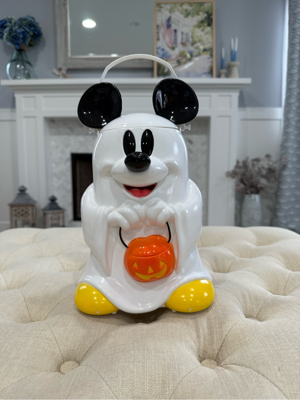 Halloween Mickey Ghost Bucket - White and Black